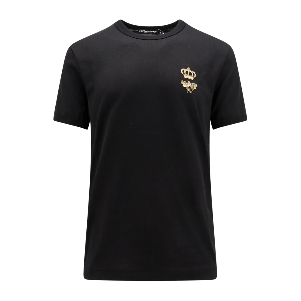 Dolce & Gabbana Upgrade je casual garderobe met dit katoenen T-shirt Black Heren