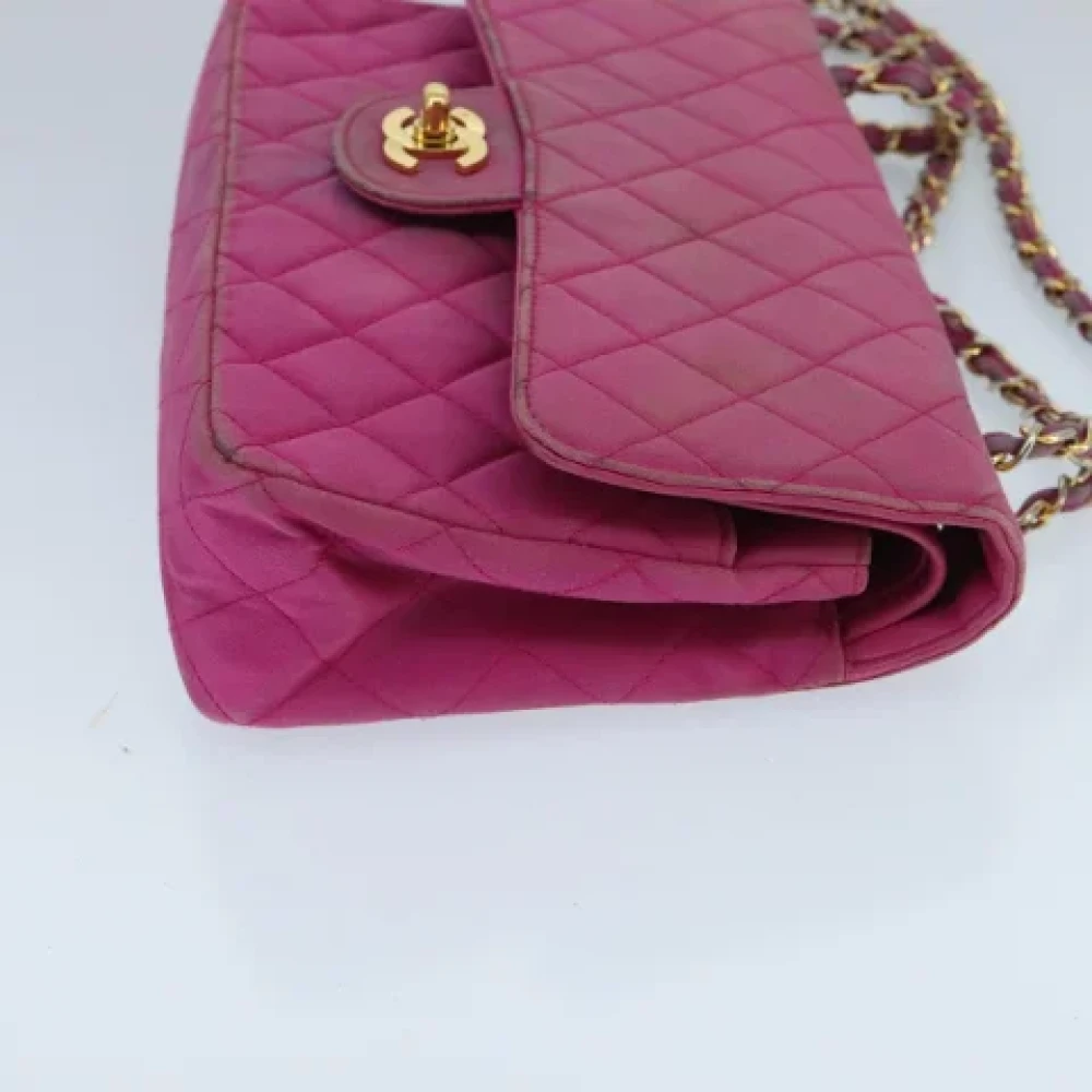Chanel Vintage Pre-owned Satin chanel-bags Pink Dames