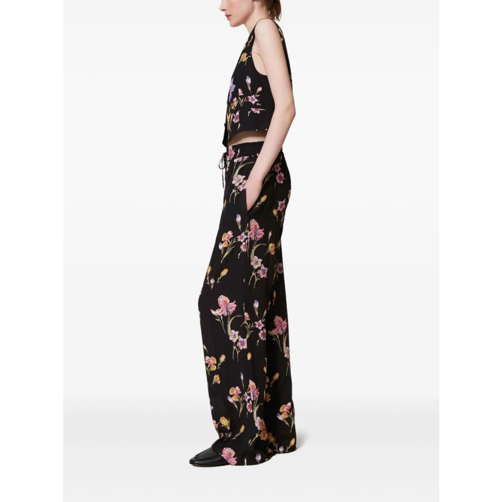 Twinset Zwarte Broek voor Vrouwen Black Dames