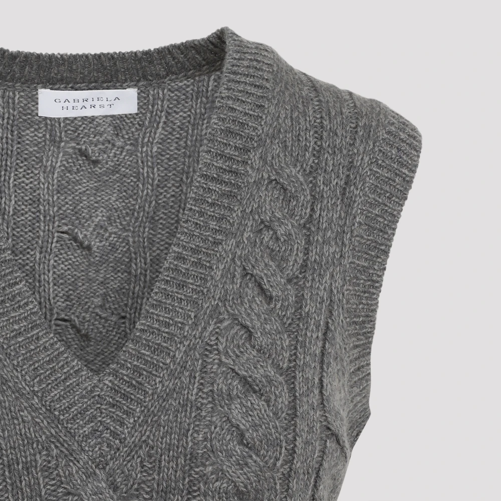 Gabriela Hearst Donkergrijs Multi Selsey Top Gray Dames