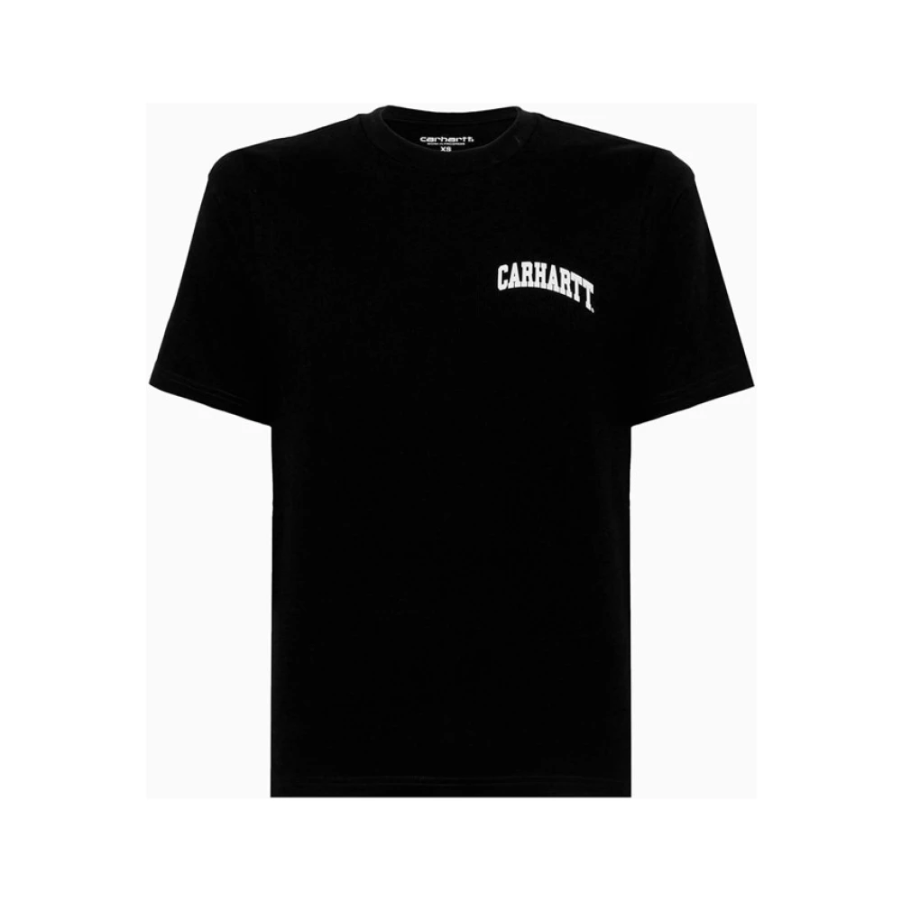 Carhartt WIP Effengekleurde Katoenen Scoop Neck T-Shirt Black Heren