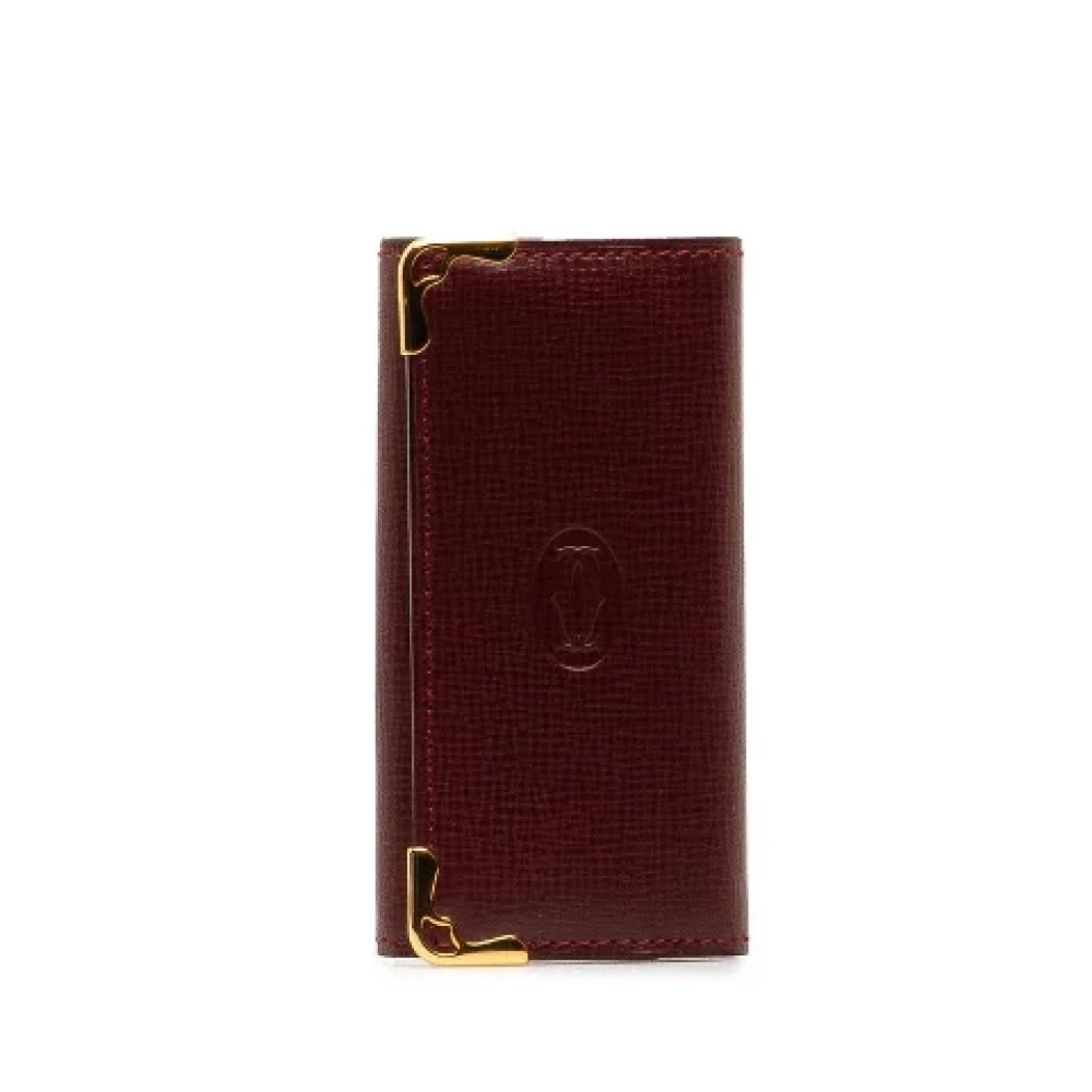 Cartier Vintage Pre-owned Leather key-holders Red Dames