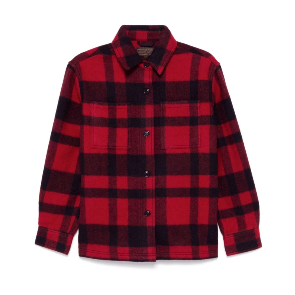 Filson Rood Geruit Fleece Overhemd Red Dames
