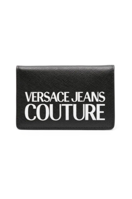 Versace Jeans Couture - Calcetines negros con logo horizontal