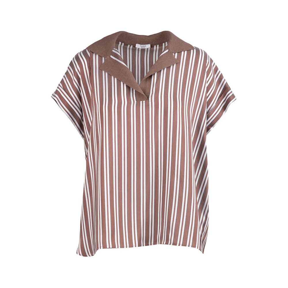 PESERICO Blouses & Shirts Brown Dames