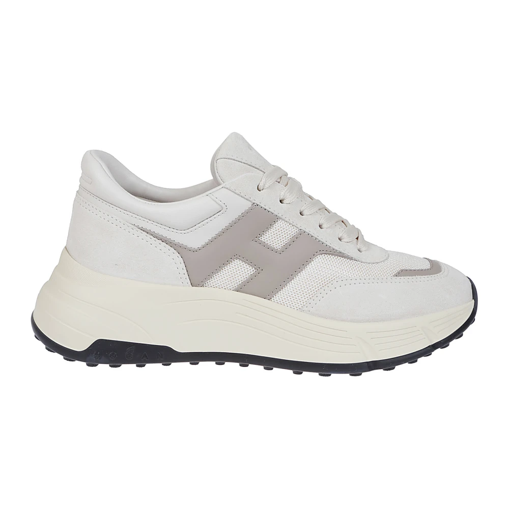 Hogan Mocka och Tekniskt Tyg Sneakers White, Dam