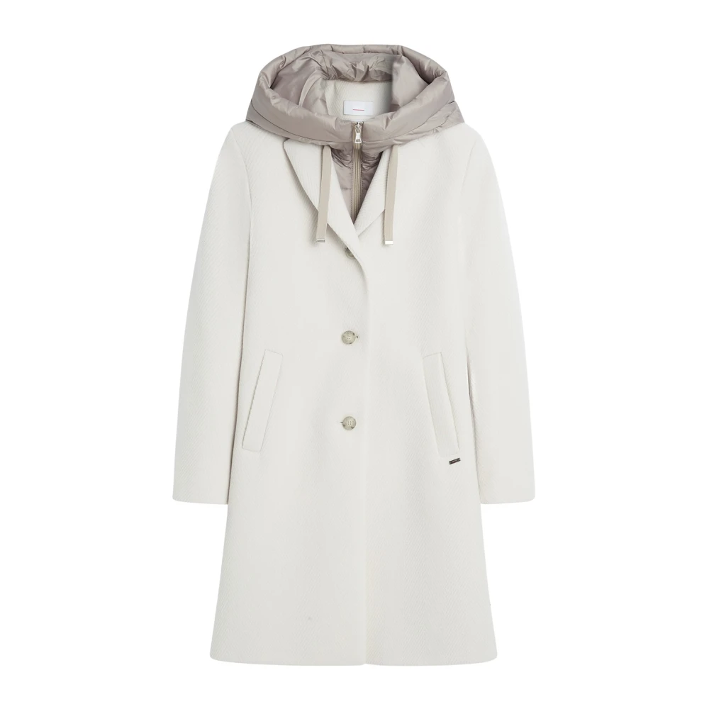 CINQUE Omkeerbare Kraagjas voor Sportieve Elegantie White Dames