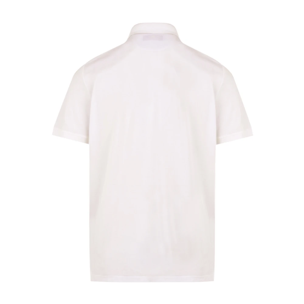 Moorer Witte T-shirts en Polos White Heren