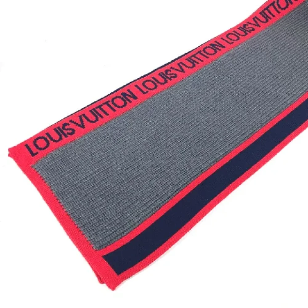 Louis Vuitton Vintage Pre-owned Wool scarves Blue Dames