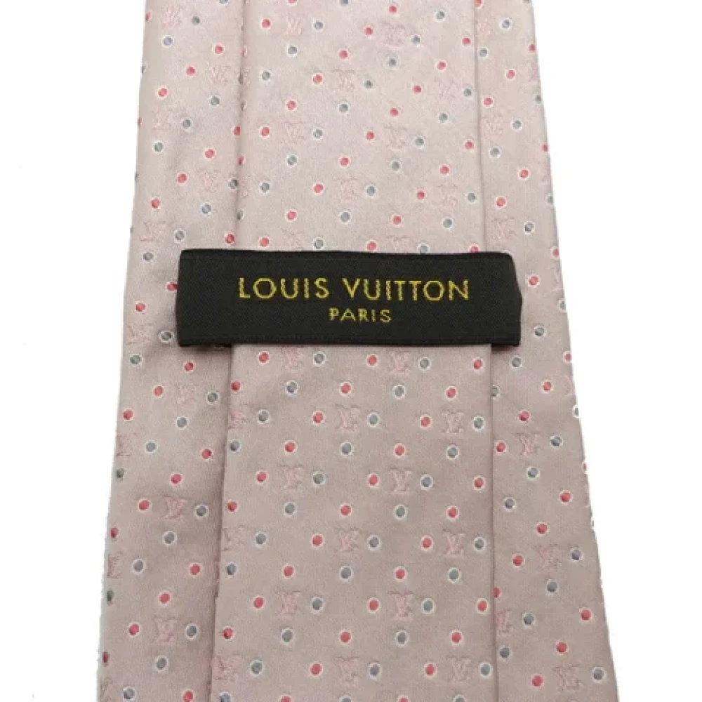 Louis Vuitton Vintage Pre-owned Silk home-office Pink Heren