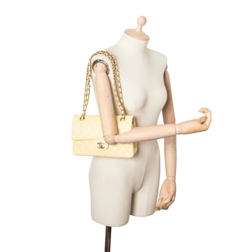 Chanel Vintage Pre-owned Leather chanel-bags Yellow Dames