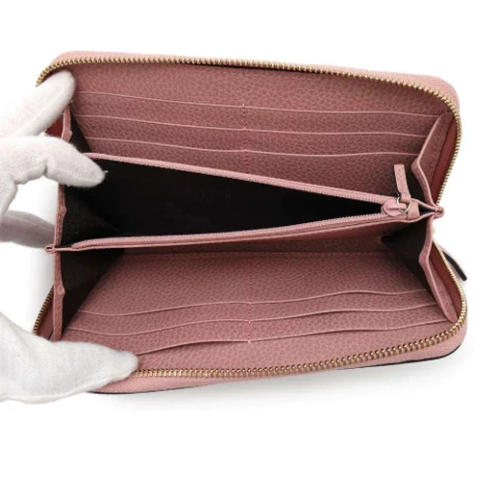 Gucci Vintage Pre-owned Leather wallets Pink Dames
