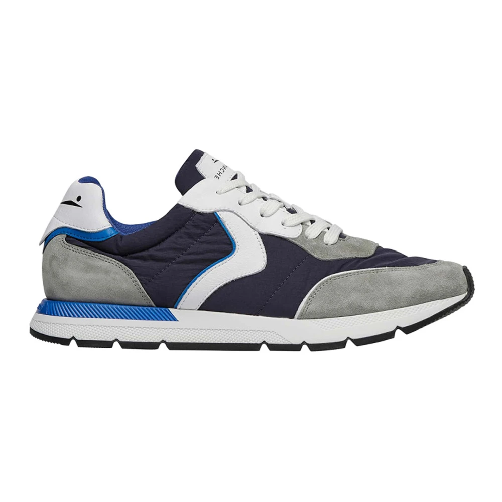 Voile Blanche Blauwe Suède Sportieve Sneakers Heren Schoenen