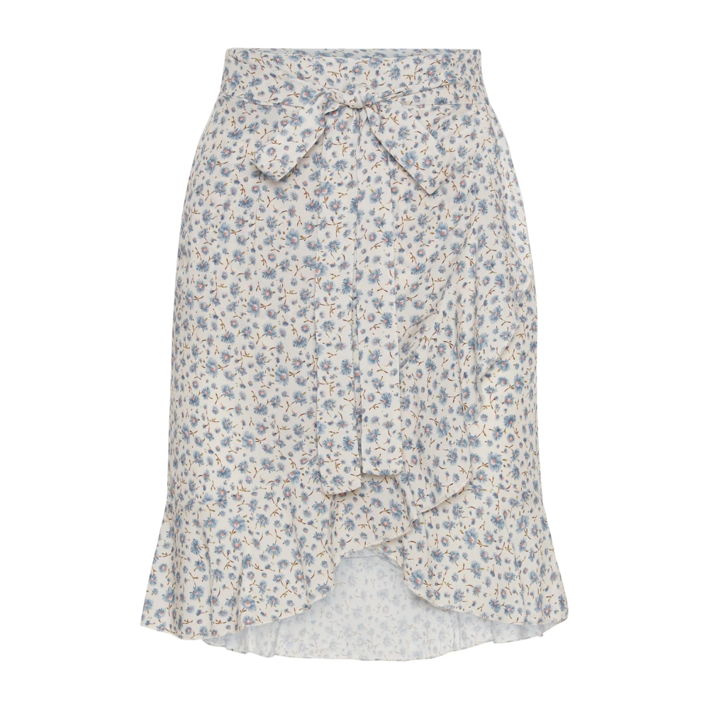 American Dreams Blauwe Bloem Wikkelrok Gray Dames