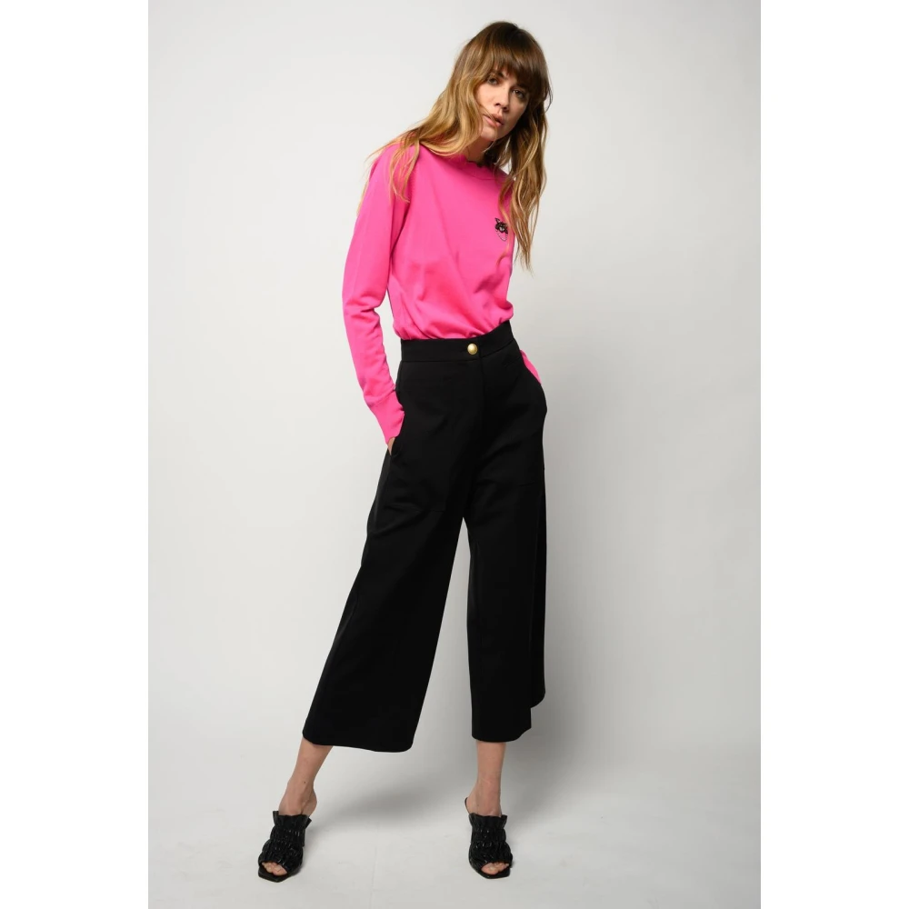 pinko Makkelijke Scuba Broek Black Dames