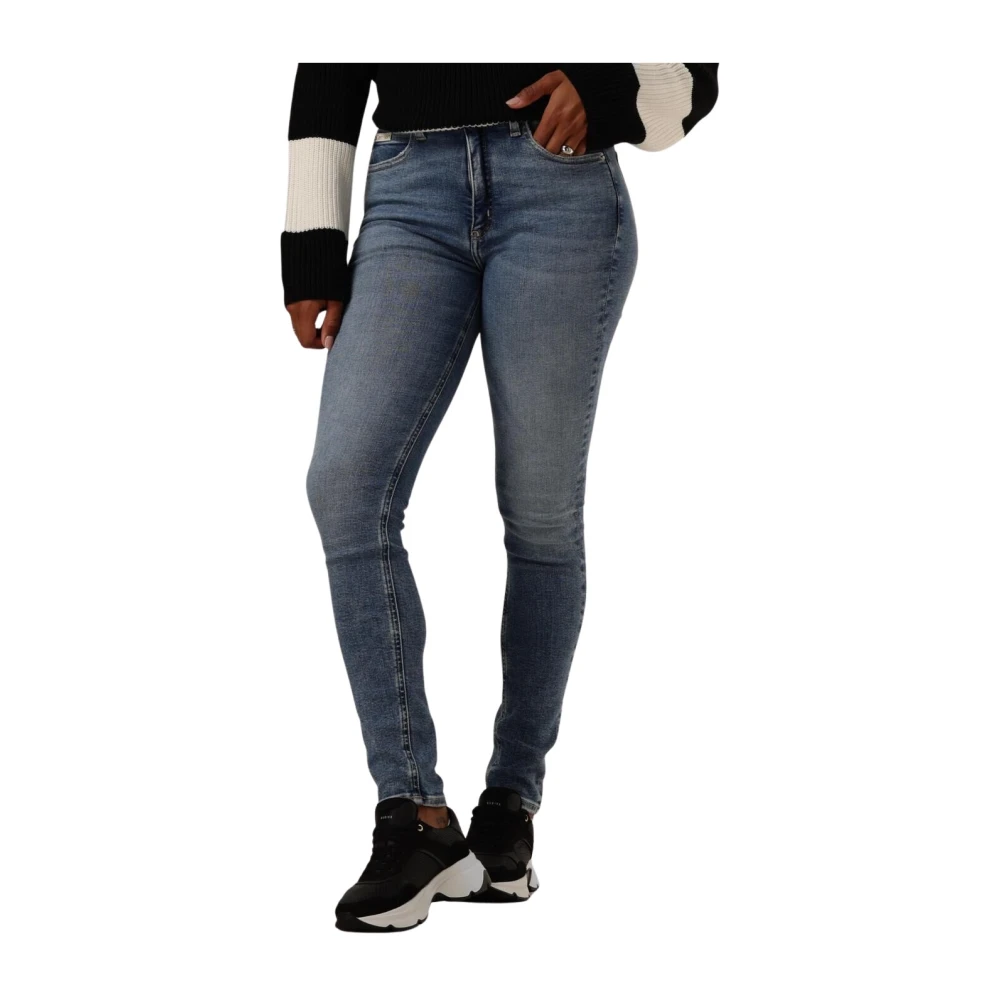 Calvin Klein High Rise Skinny Jeans Blue Dames