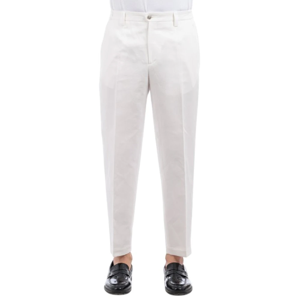 Briglia Men's White Chinos, Xl, Casual Armature Trousers