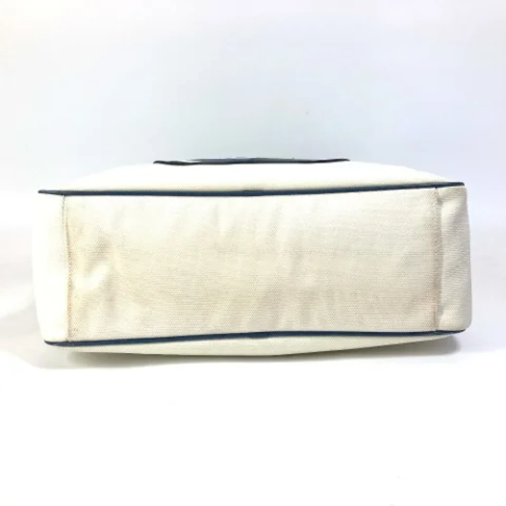Chanel Vintage Pre-owned Canvas totes White Dames