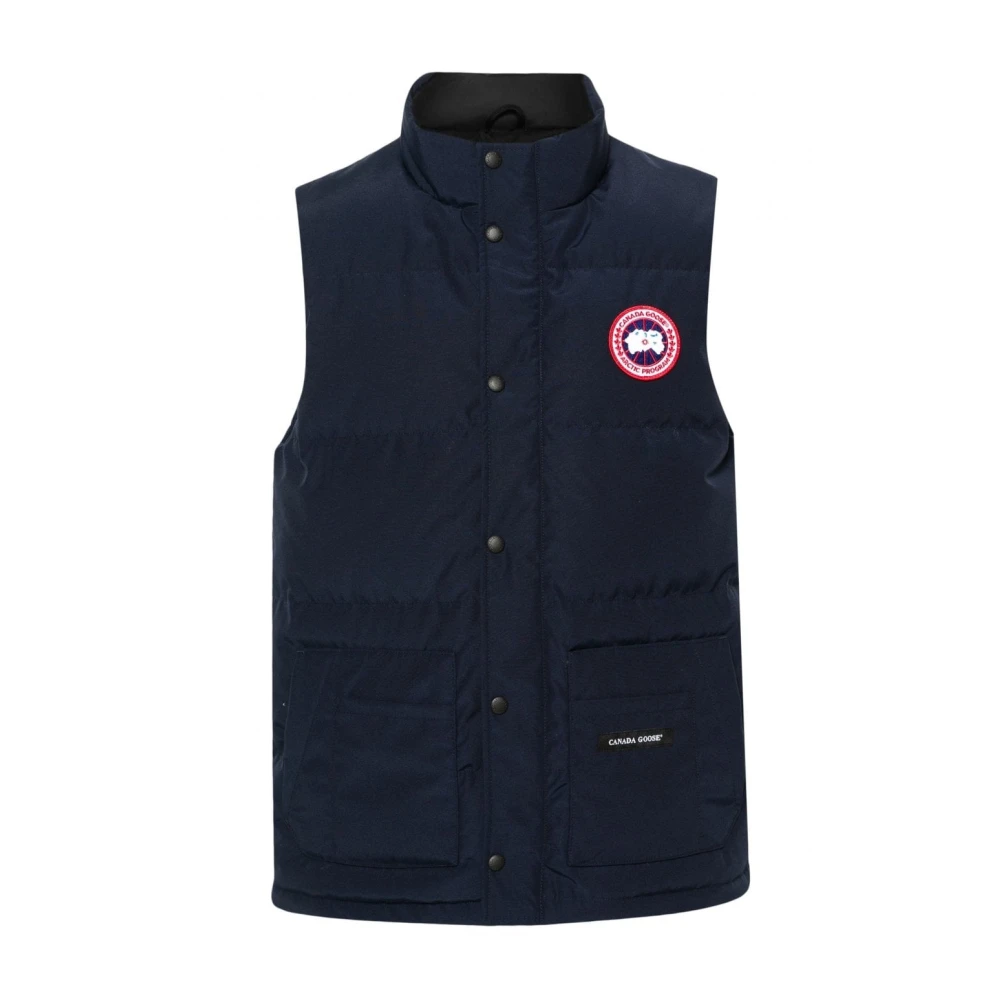 Canada Goose Navy Donsgevulde Gilet Vest Blue Heren