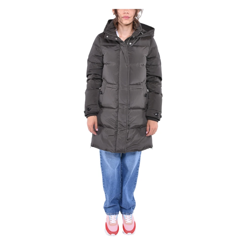 Woolrich Gewatteerde Puffer Parka Green Dames