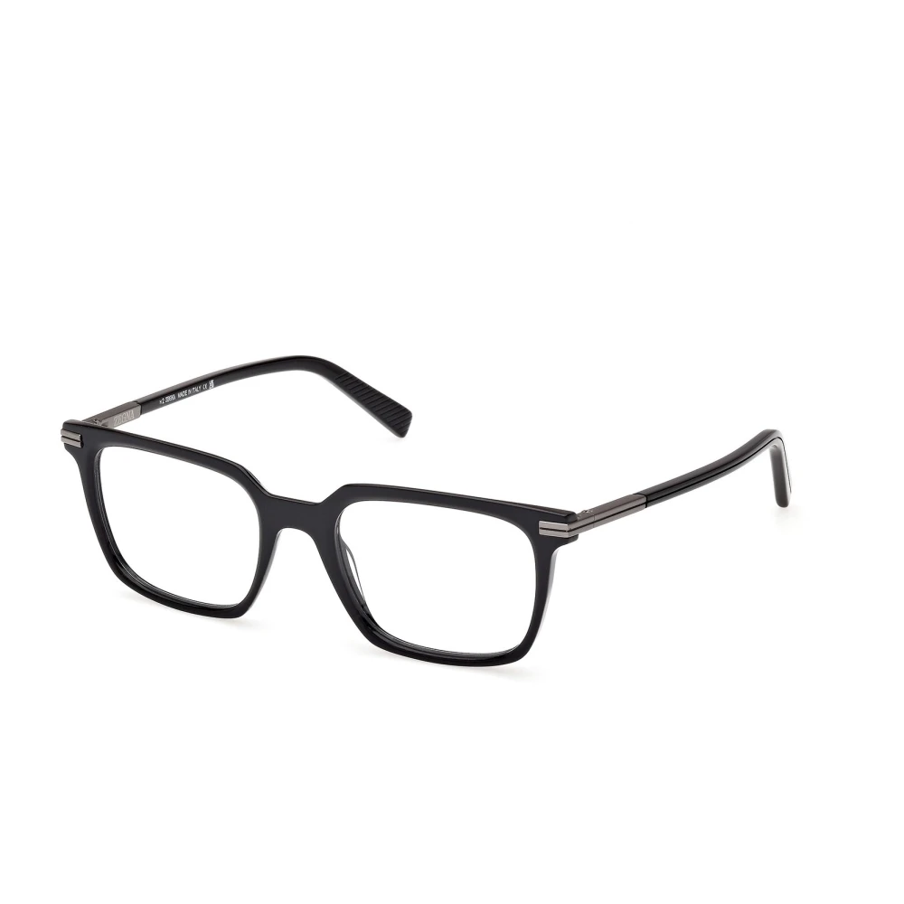 Zegna Black Glasses, Male, 52 Mm, Ez5309 Eyeglasses