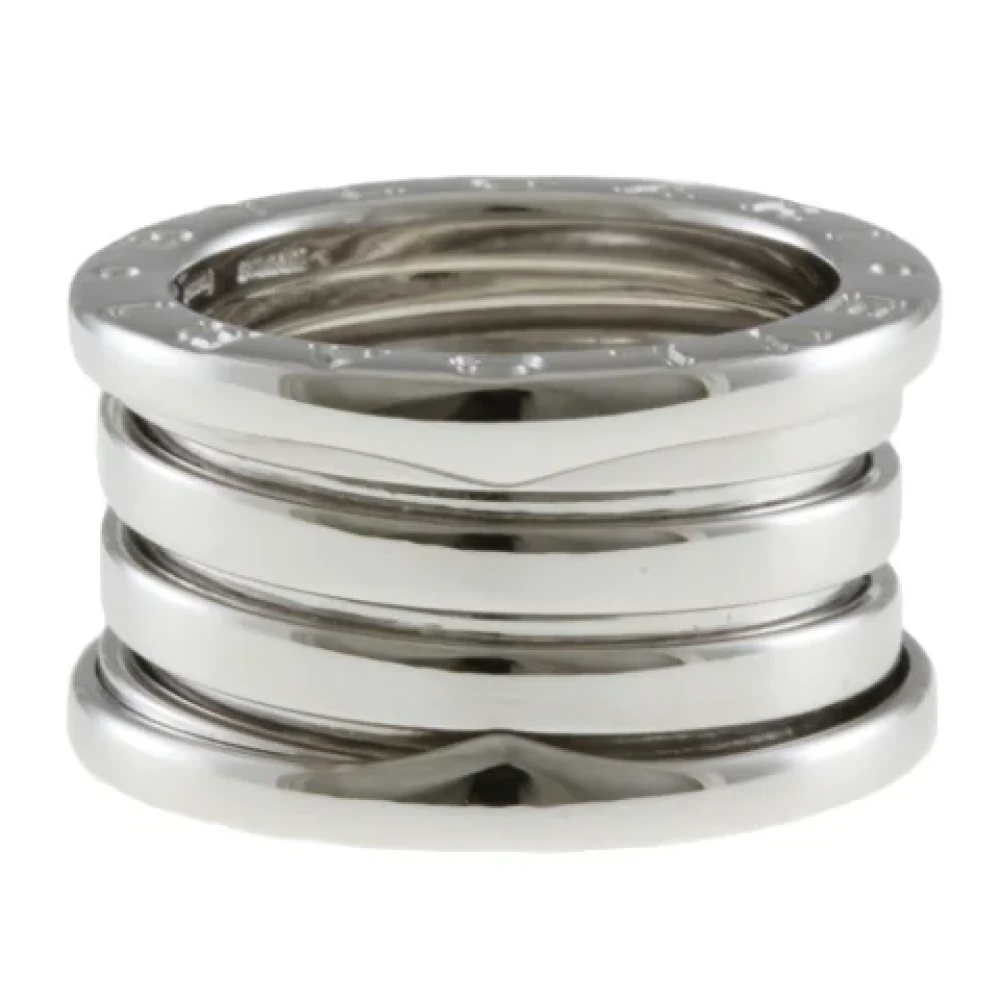 Pre-owned Solv Hvitt Gull Bvlgari Ring