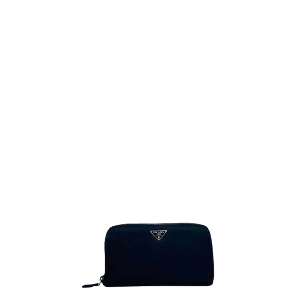 Prada Vintage Pre-owned Leather wallets Blue Dames