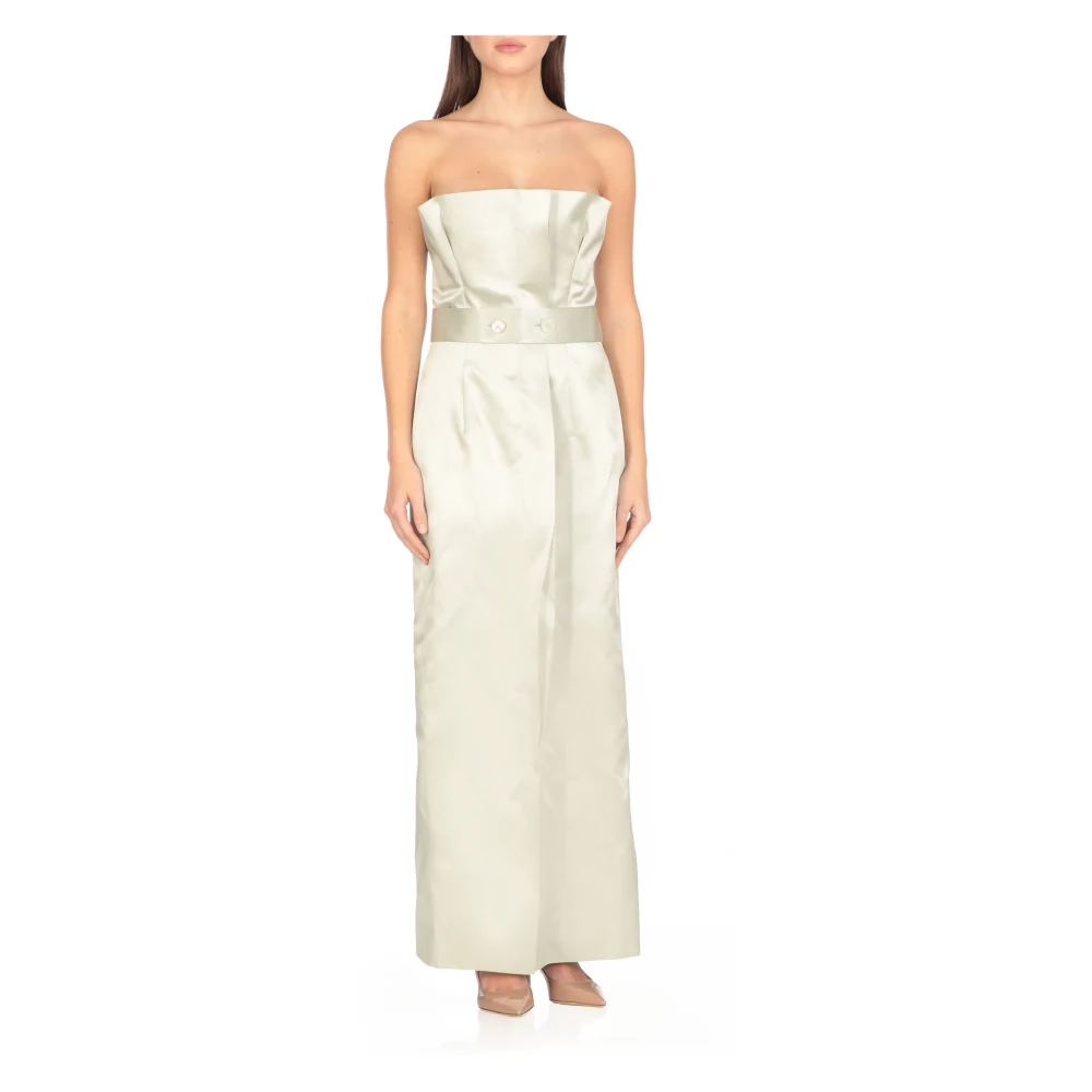 Philosophy di Lorenzo Serafini Groene Jurk met Zelfbindende Riem Green Dames