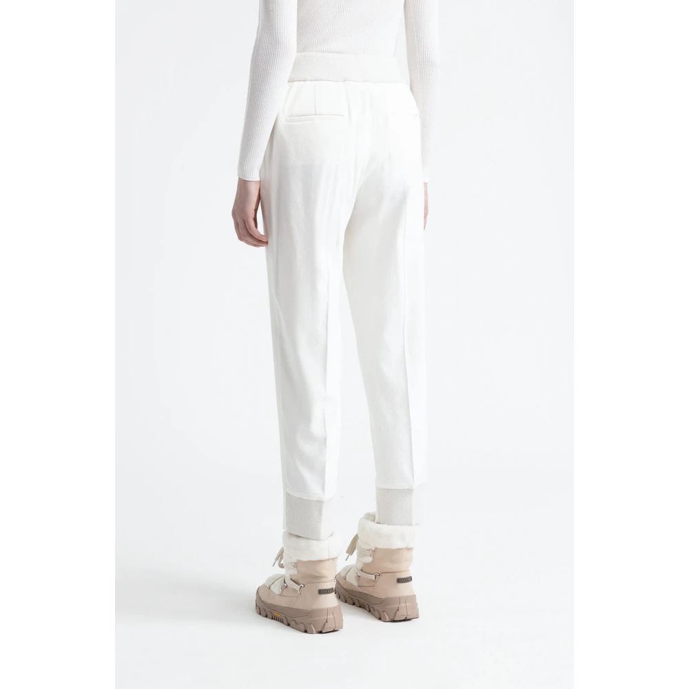 PESERICO Needlecord wortelbroek White Dames