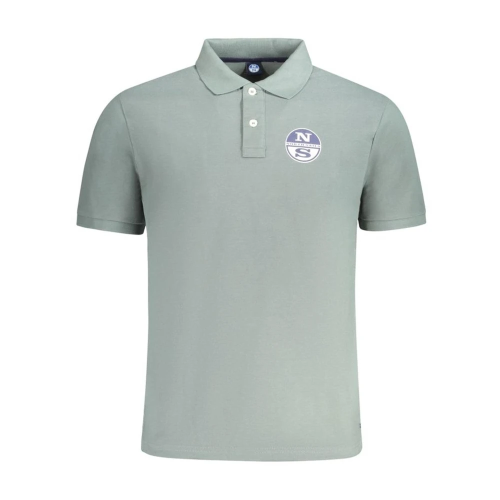 North Sails Groen Katoenen Poloshirt Klassieke Kraag Green Heren