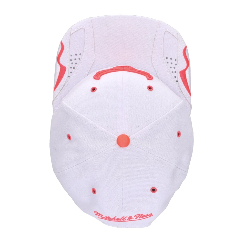 Mitchell & Ness Chicago Bulls Platte Klep Snapback Pet White Unisex