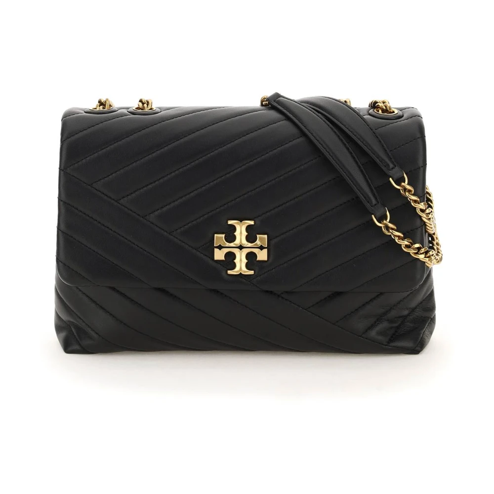 TORY BURCH Chevron Quilted Schoudertas Black Dames