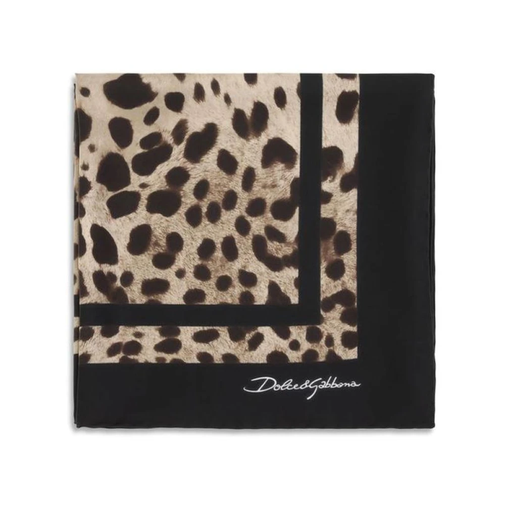Dolce & Gabbana - Foulard Aus Seidentwill Mit Leopardenmuster - Accessories - Damen - Mehrfarbig - One Size - Bild 6