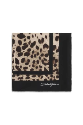 Leopardmönstrad sidenscarf