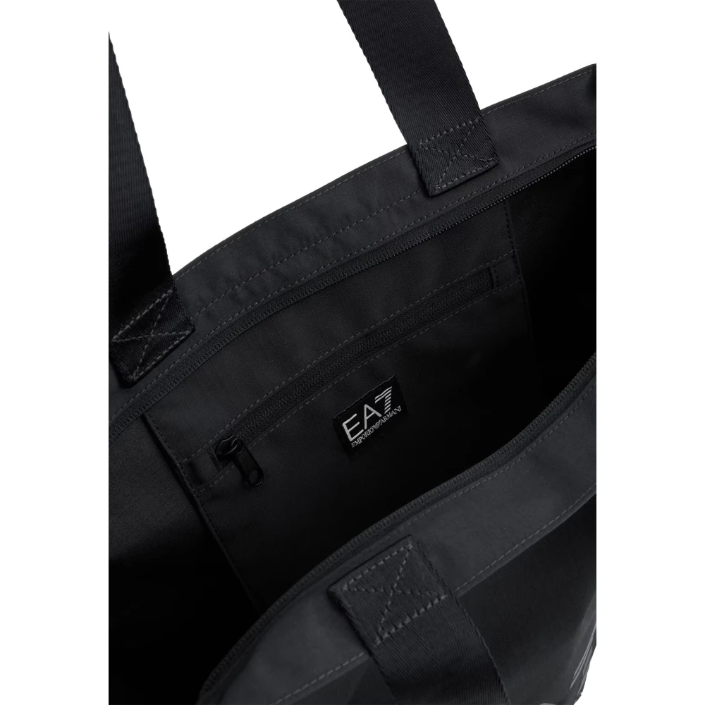Armani Veelzijdige Technische Stoffen Shopper Tas Black Heren