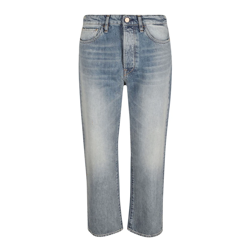 3X1 Sabina Girlfriend Loose Fit Broek Blue Dames