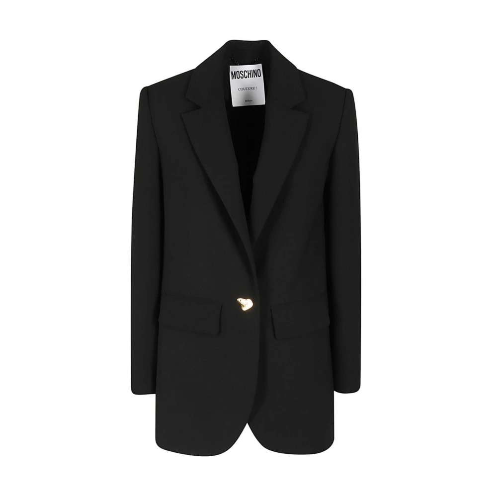 Moschino Women's Black Blazers, S, Monopetto Blazer