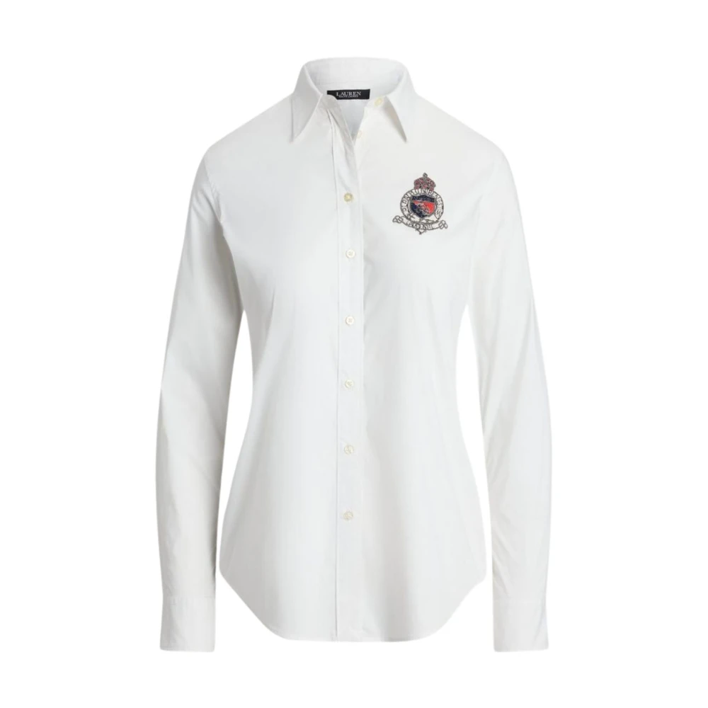 Ralph Lauren Overhemden Wit White Dames
