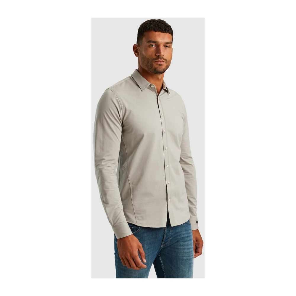 Cast Iron Twill Jersey 2 Tone Overhemd Gray Heren