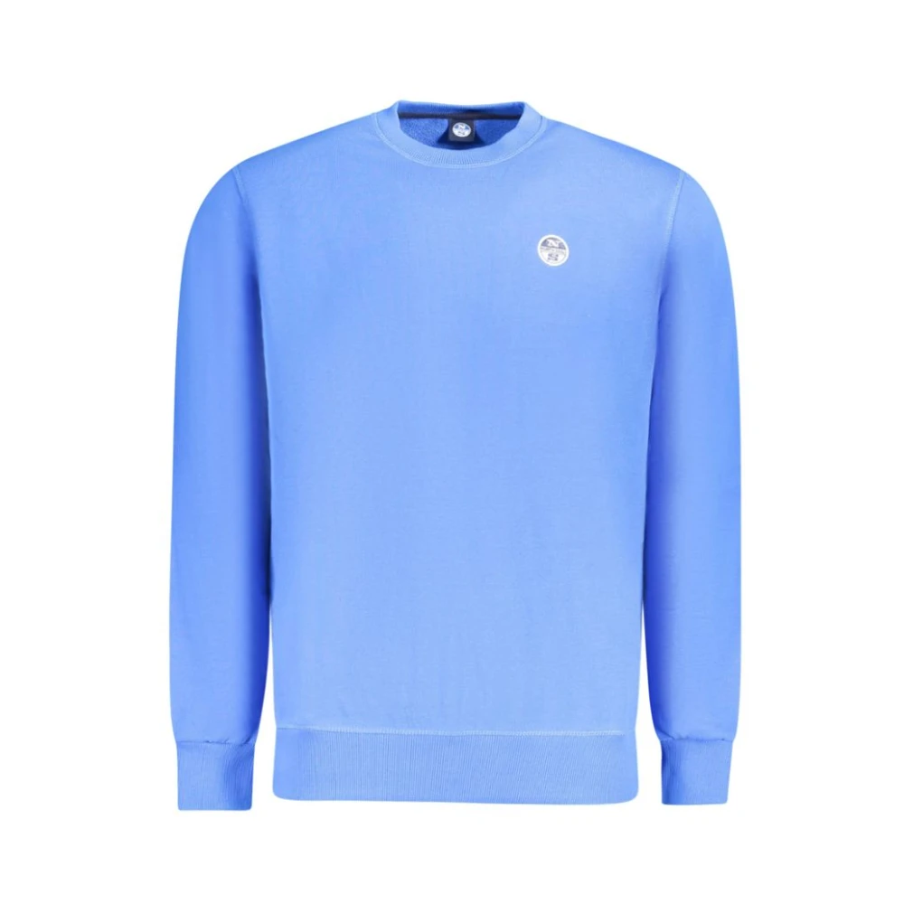 North Sails Blauwe Sweatshirt met Lange Mouwen en Logo Blue Heren