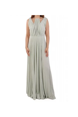 Red Carpet Maxi Plissé Dress