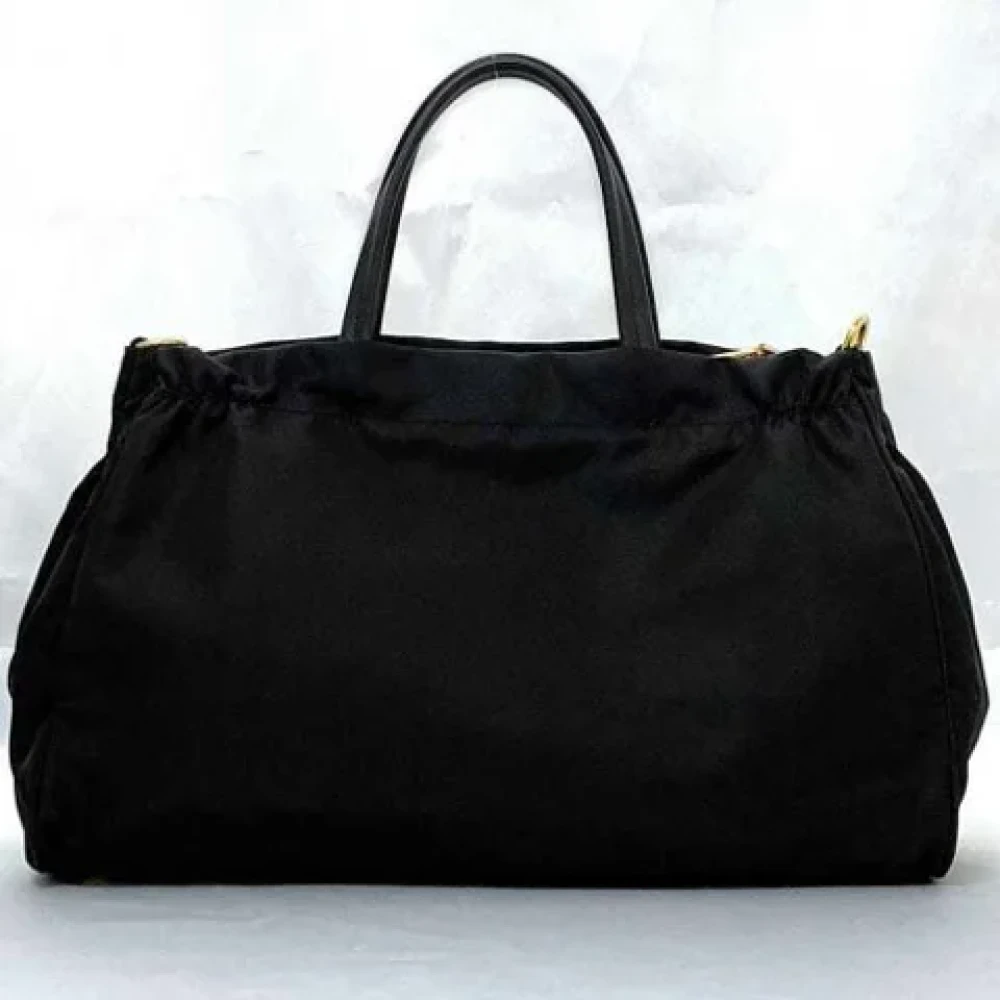 Prada Vintage Pre-owned Leather prada-bags Black Dames