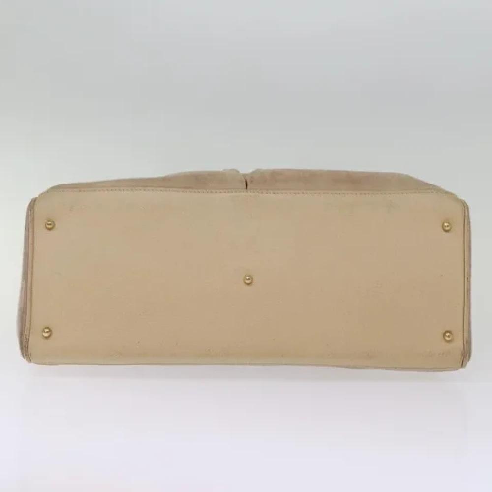Gucci Vintage Pre-owned Suede totes Beige Dames