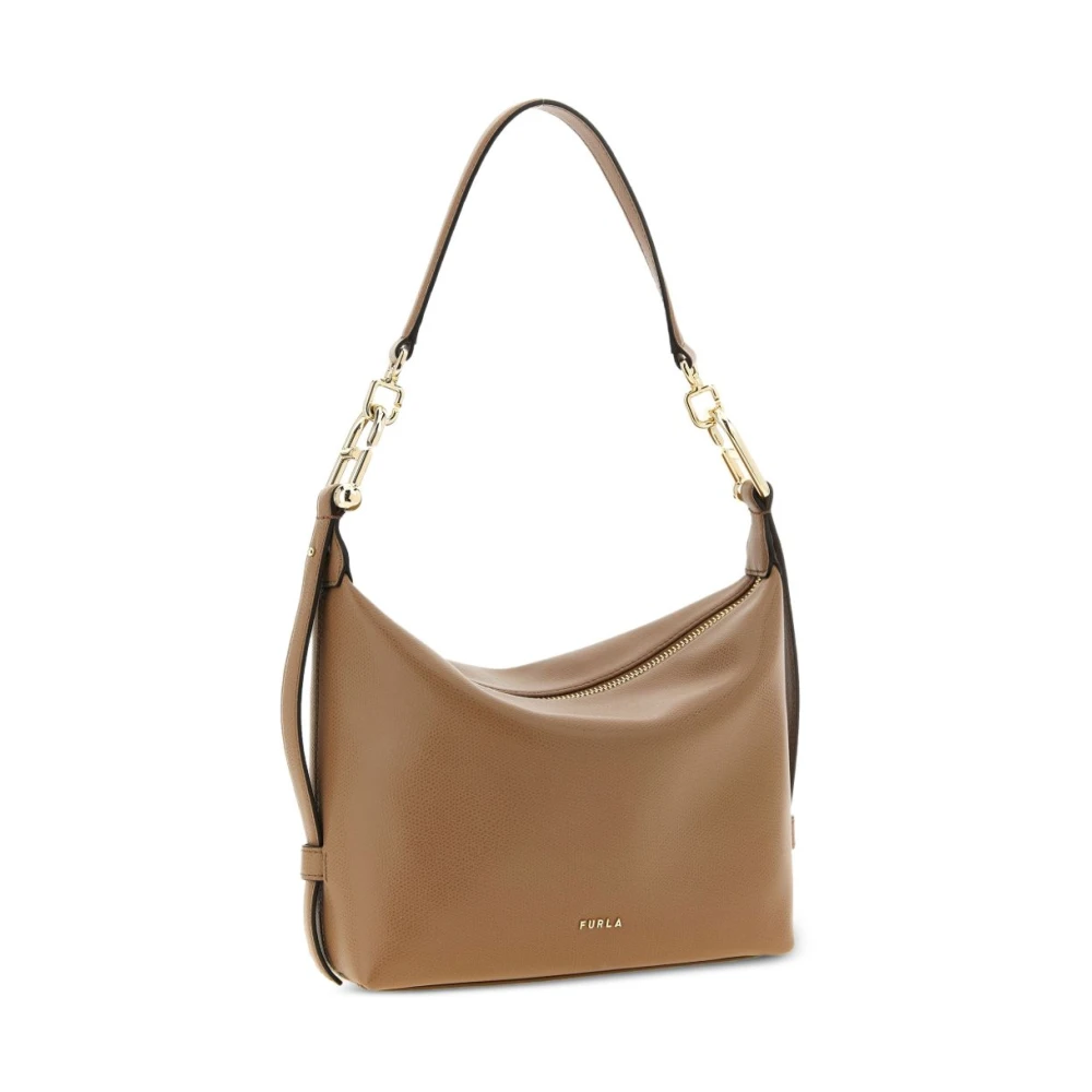 Furla Women's Brown Shoulder Bags, One Size, Tonie Mini Hobo