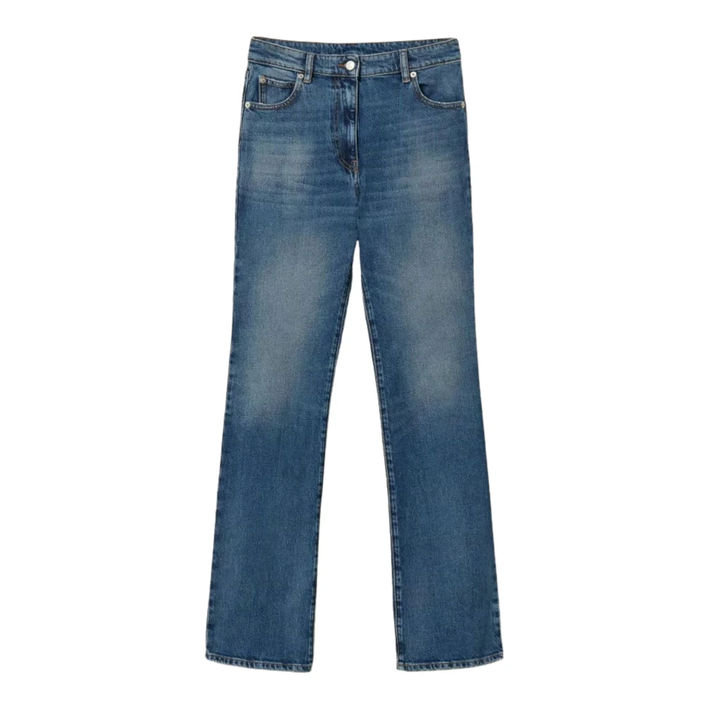 Twinset Women's Blue Straight Fit Jeans, W31, Actitude Straight Jeans