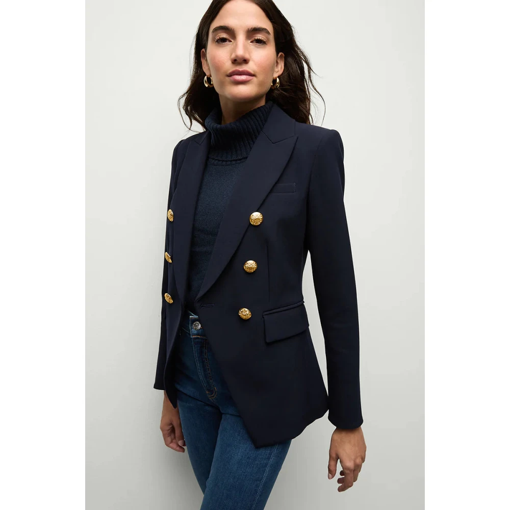 Veronica Beard Navy Miller Dickey Jacket Blue Dames