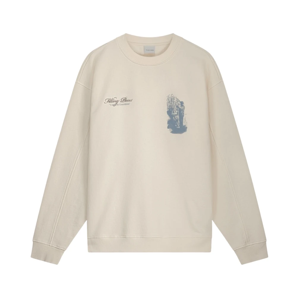 Filling Pieces Sweatshirt Gardener Antique White Beige Heren
