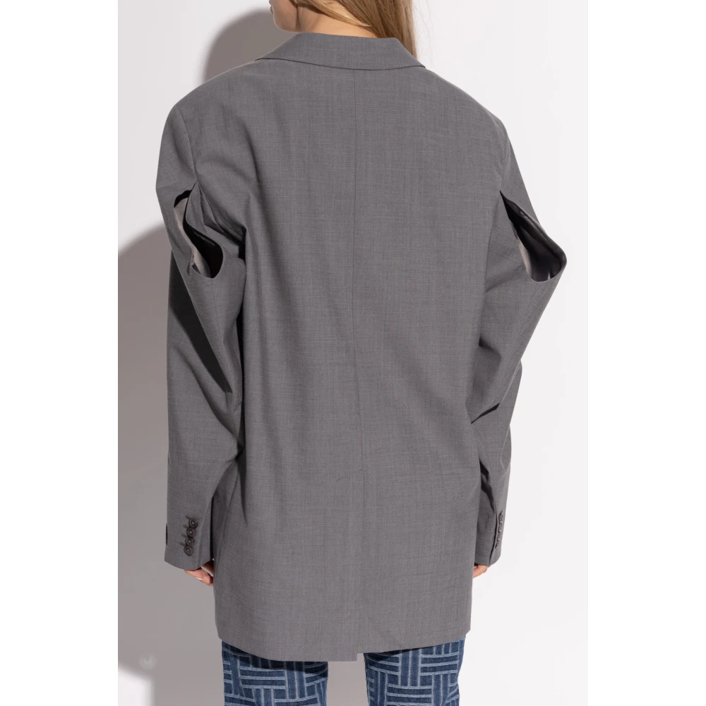 Kenzo Single-breasted blazer Gray Dames