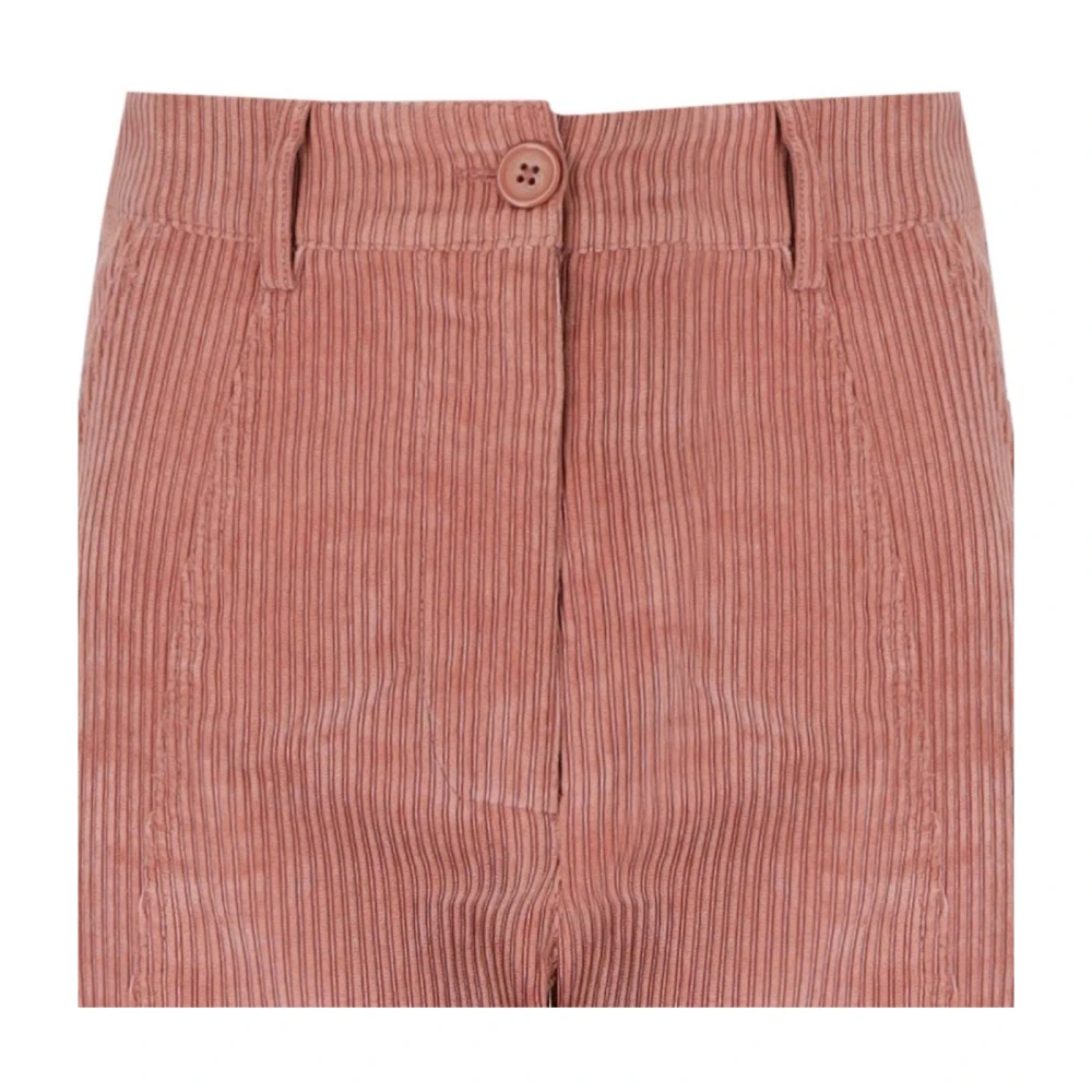 Essentiel Antwerp Roze Cargo Broek Corduroy Vintage Stijl Pink Dames