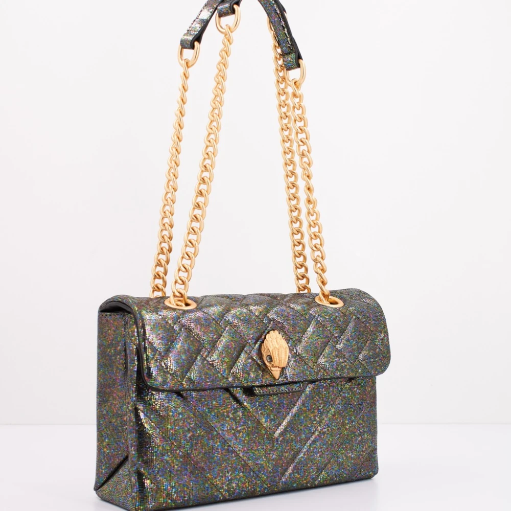 Kurt Geiger Leren schoudertas Kensington stijl Black Dames